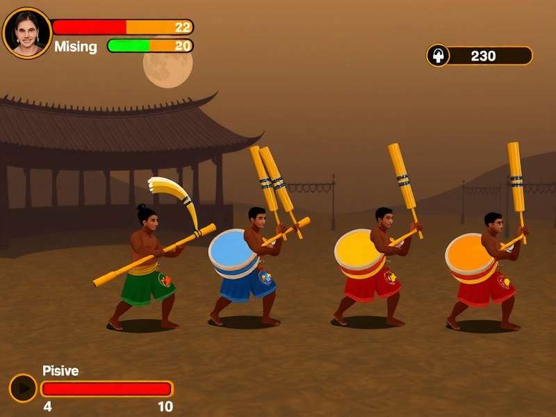 Bihu Beat Brigade Gameplay Modes showing Assam Pride battles with Mising tribal instruments