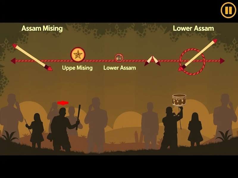 Bihu Beat Brigade Bihu Styles showing Lower Assam Koch-Rajbongshi pepa gameplay